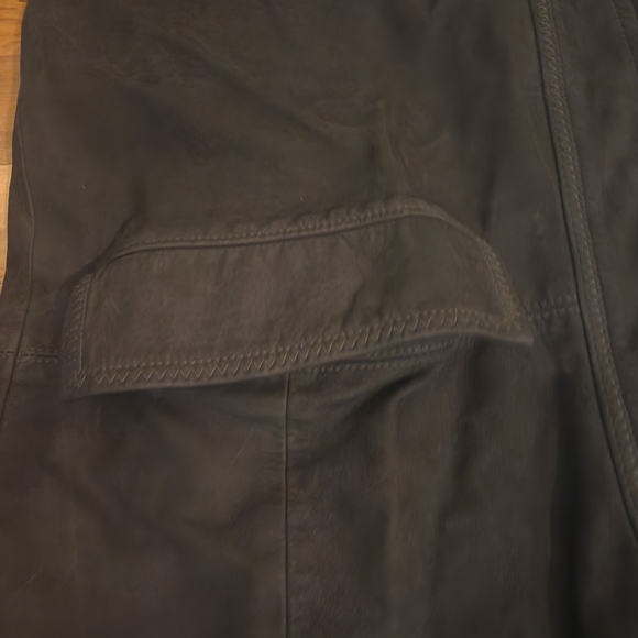 Lone Pine American Made Leather Barn Coat Jacket Men’s Size S - Picture 9 of 12